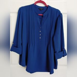Women's Ava & Grace Royal Blue Blouse